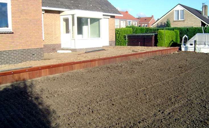 Damwand planken 40mm dik Hardhout per m2 - Wal-beschoeiing.nl
