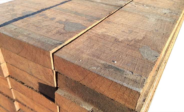 40 x 150 Hardhouten Balken - Wal-beschoeiing.nl